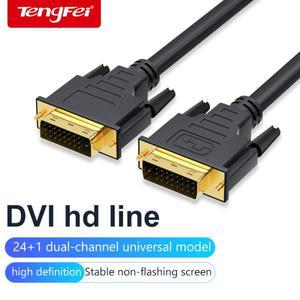 고속 DVI 케이블 1M1.8M2M3M 금도금 플러그  DVI-DVI 1080p LCD DVD HDTV XBOX 호환 호환용