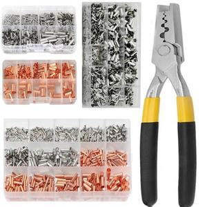 박스형 압착 단자 전기 커넥터 플라싱 종단 구리 연결 파이프 와이어 단자압착 플라이어 도구 포함