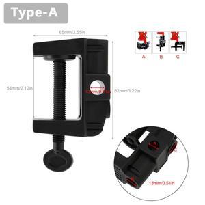 범용 호환 브래킷 클램프 LED 클립 DIY 고정 도구 피팅 나사 라이트 장착 카메라 홀더 방송용 호환 마이크