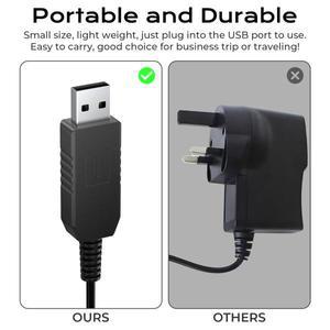 3.5V 1A USB 충전기 케이블 Wahl 9649 어댑터 코드 전용 호환 무선 트리머 호환