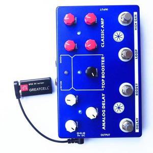 효과 페달 9V 배터리 클립 변환기 기타 용 호환 전원 케이블 스냅 커넥터 공급 장치 어댑터