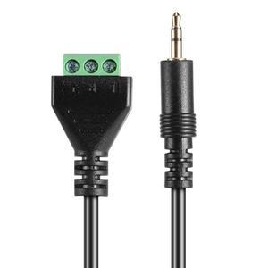 무납땜 스테레오 수 단자 블록 플러그 커넥터 오디오 비디오 3.5mm 3 극 어댑터 케이블 30cm