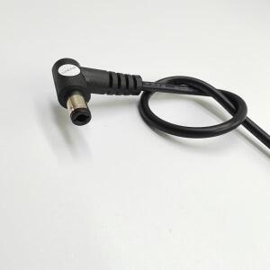 90도 DC 5.5x2.5mm 수 어댑터 전원 확장 커넥터 12V 검정색
