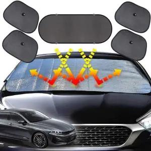 [하프클럽/]햇빛가리개 자동차커버 차박용품 K5DL3 6종세트