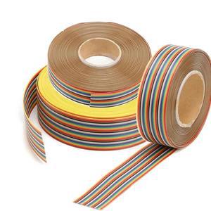 1미터 6P/8P/10P/12P/14P/16P/34P/40P/60P 1.27mm 피치 컬러 플랫 리본 케이블 FC  커넥터 용 호환 레인보