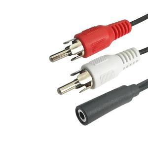 3.5 오디오 AUX 소켓 커넥터 헤드폰 음악 케이블 RCA 여성 잭 스테레오 Y 플러그 2 남성 어댑터 1/2/5개