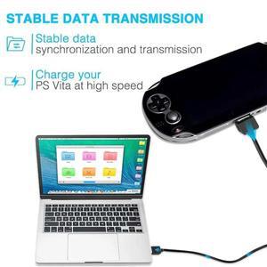 PSVita용 호환 휴대용 호환 콘솔 충전 케이블 1m 2 in 1 USB 데이터 동기화 코드 플레이스테이션 비타 1000