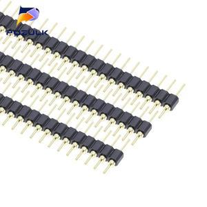 10PCS 2.54mm 핀 헤더 남성 단일 행 40 라운드 커넥터 1x2p 3p 4p 5p 6p 7p 8p 9p 10p 20p