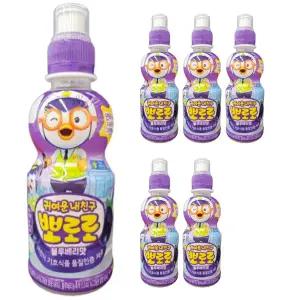 뽀로로 블루베리맛 음료수 235ml 6개