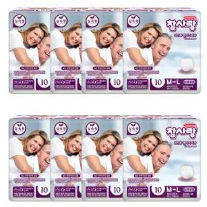 참사랑 성인용기저귀 중형10p 8팩