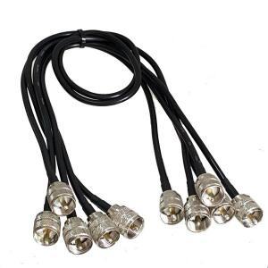 RG58 케이블 UHF PL259 수 플러그 커넥터 RF 동축 점퍼 피그테일 와이어 터미널  6 인치 ~ 5m