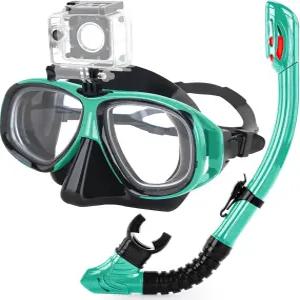 성인 청소년용 스노클링 장비 근시 김서림 방지 마스크 및 스쿠버 다이빙 스피어 낚시 프리다이빙용 실리콘