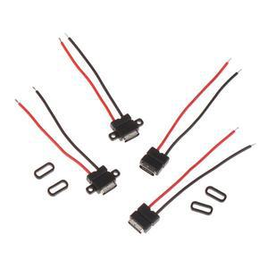 방수 USB-C 납땜 커넥터 - IP67 등급 여성 소켓 고속 충전 DIY 전자수리용