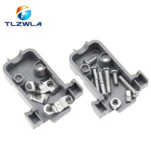 1PCS RS232 직렬 포트 커넥터 DB9 암 소켓 플러그 플라스틱 케이스가 9 핀 구리 COM 어댑터 DIY