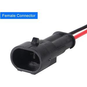 10개 5쌍 2웨이 자동차 차량용 호환 방수 전기 커넥터 16 AWG 2핀 플러그 전선 트럭 보트용