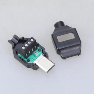 USB 3.1 Type C 형 남성 ~ 5pin/4pin 커넥터 어댑터 DIY 데이터 케이블 수리 검은 색