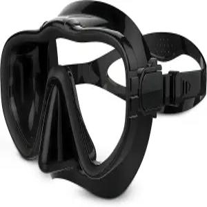 크라켄 아쿠아틱스 스쿠버 다이빙 마스크 - 누수 방지 실리콘 스커트 스노클링 장비 프리다이빙 스피어낚시