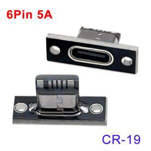 1-10pcs 나사 고정  USB 3.1 타입C 소켓 -C 잭 2Pin 암 커넥터