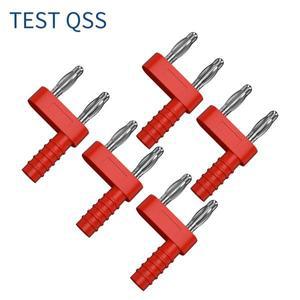 QSS 5PCS 4MM 바나나 플러그 커넥터 숏 회로 점퍼 2 혁명 1 어머니 간격 소켓 Q.20003