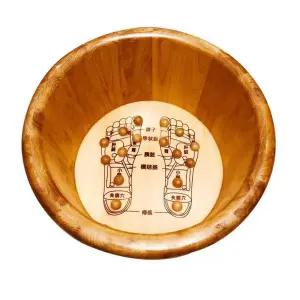 원목 습식 족욕기 편백나무 족탕기 대야 원형 히노끼 족탕