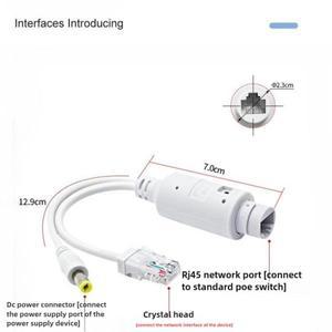 48V 12V로 변환하는 POE 스플리터 분배 방수 비디오 전원 어댑터 케이블 공급 모듈 인젝터 익스텐더 IP 카