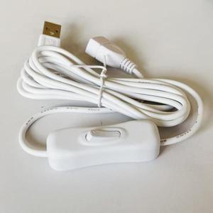 온/오프 스위치가  2M USB  연장 케이블 LED 램프/USB 플래시/팬/LED 스트립용 호환 2.0 코드