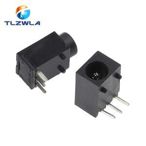 DC-003 DC 전원 잭 소켓 커넥터 3 핀 패널 마운트 플러그 3.5x1.3mm 10개