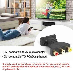 HD 1080P RCA AV-HDMI 호환 복합 어댑터 변환기 1920x1080 HDMI2AV 지원 NTSC PAL 출력 도구