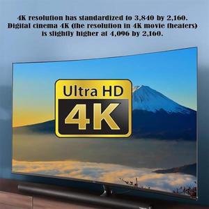 마이크로 HDMI-HDMI 어댑터  케이블 HDMI 2.0 4K@60Hz HDR 3D Dolby 18Gbps 고속 길이 20cm/7.87in