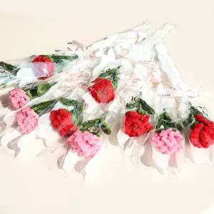 부모님 어버이날 꽃 한송이 감사 선물 대량 스윗 모루 카네이션 한송이 10P