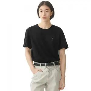 POLO RALPH LAUREN [적립금 5%]리퀴드 코튼 크루넥 슬립 티셔츠 - 블랙 408071
