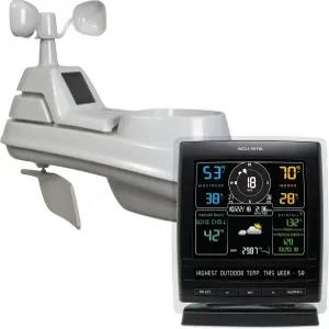 5-in-1 기상 센서가 장착된 AcuRite 01517RM 무선 관측소 온도 및 습도 게이지 강우량 풍속 풍향