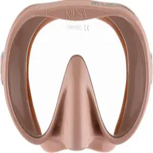 크레시 프레임리스 다이빙 마스크 - 모노 렌즈 내부 볼륨 낮음 순수 소프트 실리콘 무사 이탈리아에서