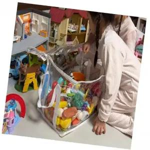 ( )투명 장난감 정리함 인형정리함 장난감정리대 소품보관함 장난감바구니 다목적보관함