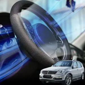 [하프클럽/]자동차핸들커버 여름용 에어매쉬 아이스 3D