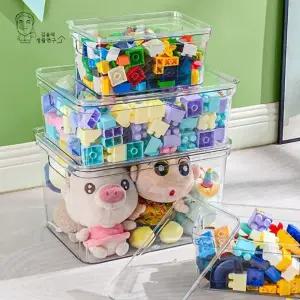 ( )투명 수납정리함 리방박스 펜트리 장난감 다용도 정리함 수납함 중형