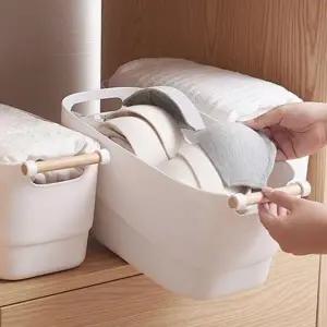 (선택 대형)손잡이 장난감 옷장 과자 펜트리 정리 수납 함 대형 정리함 옷정리함 박스 수납함 팬트리