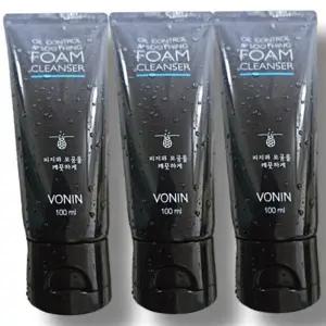 보닌 오일 컨트롤 앤 수딩 폼클렌저 100ml 3개