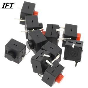 소형 마이크로 자동 잠금 조명 터치 스위치 버튼 포함 8x8x8.4 2 피트