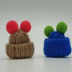 ( )스투키모자 장식 방울방울 5p 화분인테리어 장식모자 방울모자 화분소품