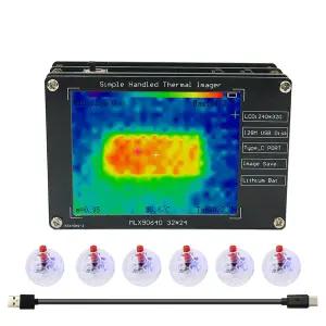 2.8인치 LCD 디스플레이 320x240 해상도 -40°C ~ 300°C 범위 USB-C 충전식 가정 및 산업용 내장