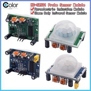 5/10pcs/Lots Hc-Sr501 라즈베리 파이 키트 + 케이스용 Arduino용 Ir 초전형 적외선 Pir 모션 센서 감지기