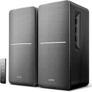 Edifier R1280T 전원 책장 스피커 - 2.0 활성 근거리 스튜디오 모니터 검은색 42와트 RMS