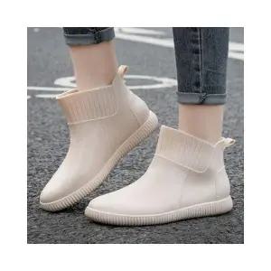 루미나D 신발 여성용 심플 숏 레인부츠 장화 미끄럼방지 장마