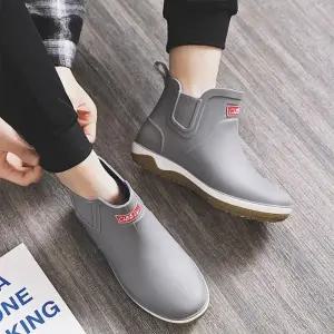 남성장화 무광 숏장화 장마철 방수 비오는날 레인부츠