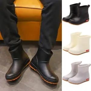 도매라인*말랑레인부츠 남녀공용 *신상남성사이즈* 장화 패션장화 미들 레인부츠 장마필수신발