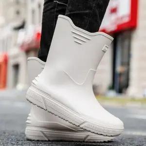 남성 3컬러 농사장화 작업화 방수 레인부츠 미들장화