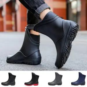 소프트 남성장화 남자 레인부츠 숏장화 방수 작업화