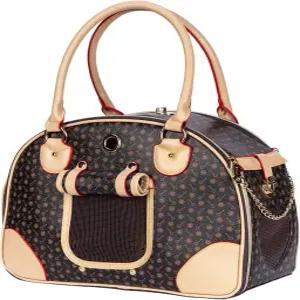 Adriene s Choice 럭셔리 애완동물 강아지 소형견 고양이 가방 야외 여행 하이킹 쇼핑을 위한 방수 가죽