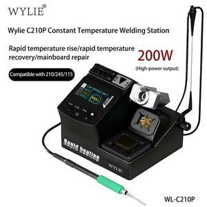 WYLIE WL-C210P 일정 온도 용접 스테이션 200W 디지털 디스플레이(C210 팁 포함) DIY 정밀 수리 도구